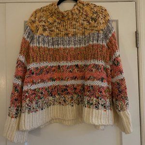 Anthropologie - Kahlo Striped Chunky Knit Sweater